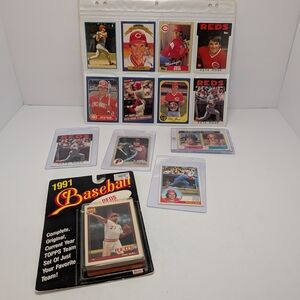 Vtg Collection Pete Rose Baseball Cards Pack Of 1991 Reds Team Set NIB 46 Cards